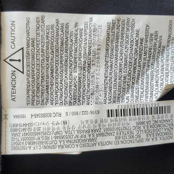 Zara Basic Outer ware faux suede jacket NWOT - Picture 13 of 13